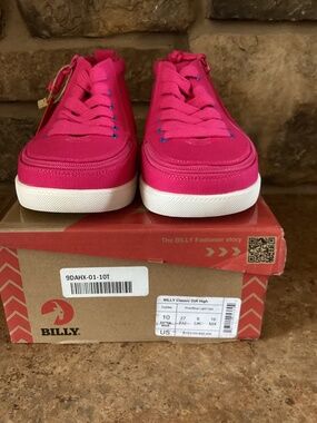 Billy Classic High Toddler Size 10 Extra Wide Pink Light Up Shoes New